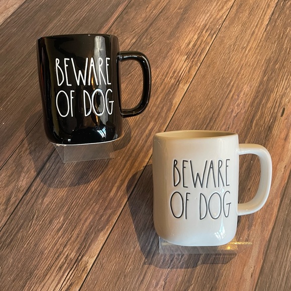Rae Dunn ~ Beware of Dog mug set - Picture 3 of 4